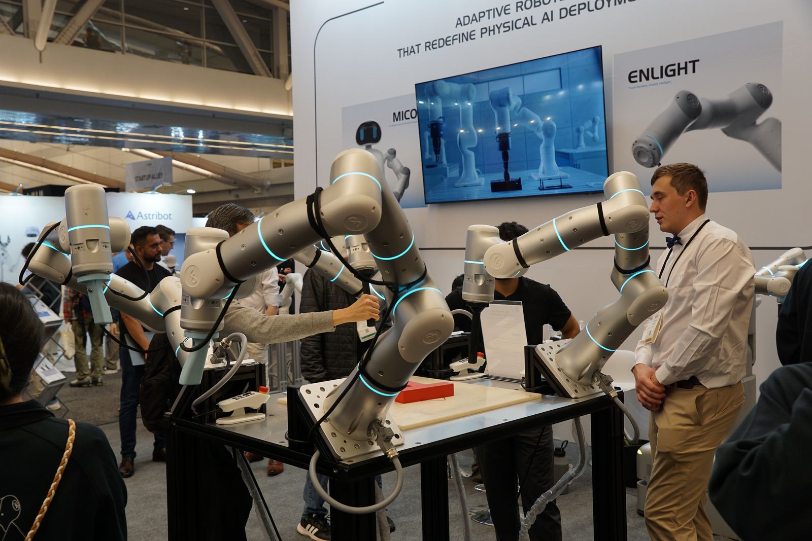 Flexiv Enlight force controlled robot arms.